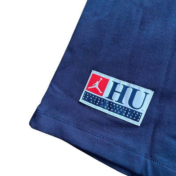 Nike T-Shirt WMNS S Blue Air Jordan Howard University Heavy Weight HBCU Jumpman - Picture 9 of 10